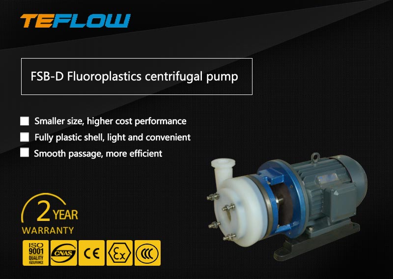 Lining fluorine plastic centrifugal pump