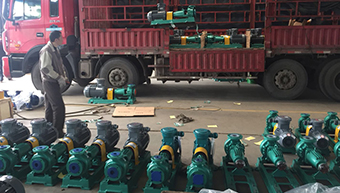 Shandong kimyasal teknoloji co., Ltd tarafından düzgün bir şekilde teslim 55 tane flor-kaplı santrifüj pompalar.
